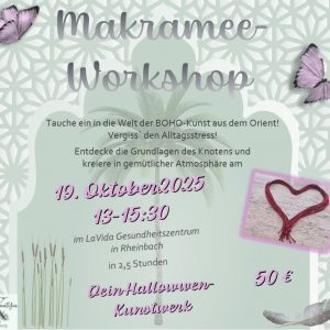 Makramee-Workshop 19. Oktober 2025